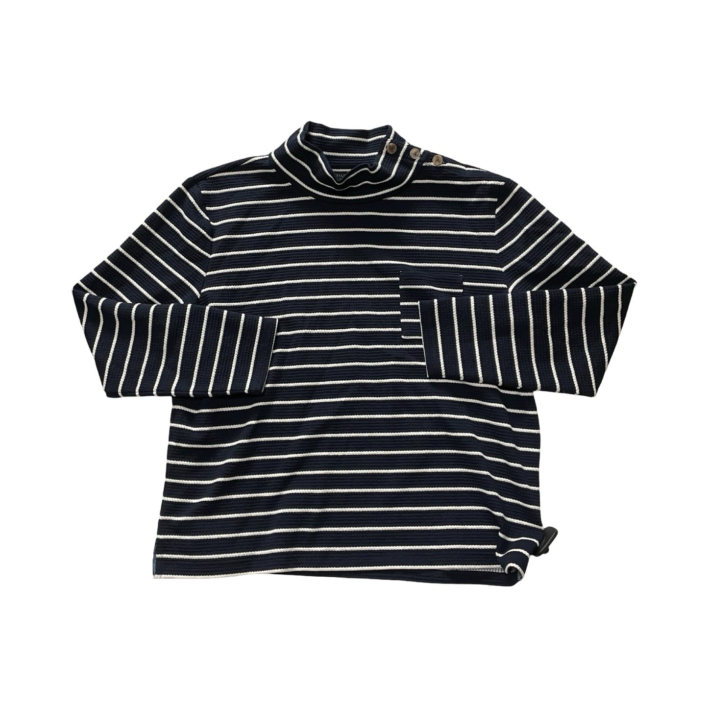 Top Ls By Talbots In Striped Pattern, Size:L