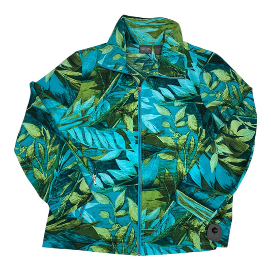 Jacket Other By Chicos In Blue & Green, Size:L
