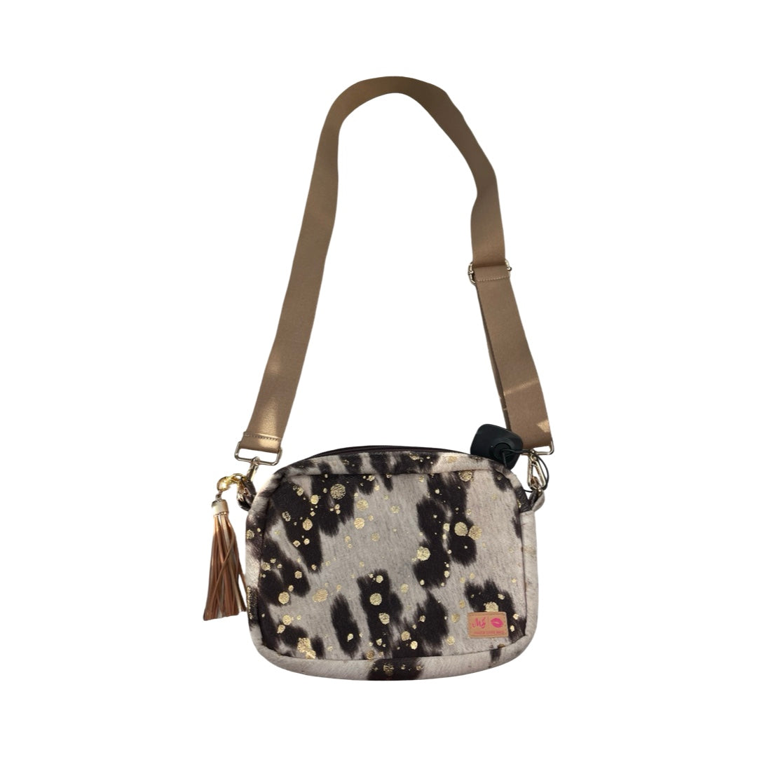 Handbag By MAKEUP JUNKIE In Animal Print, Size:Small