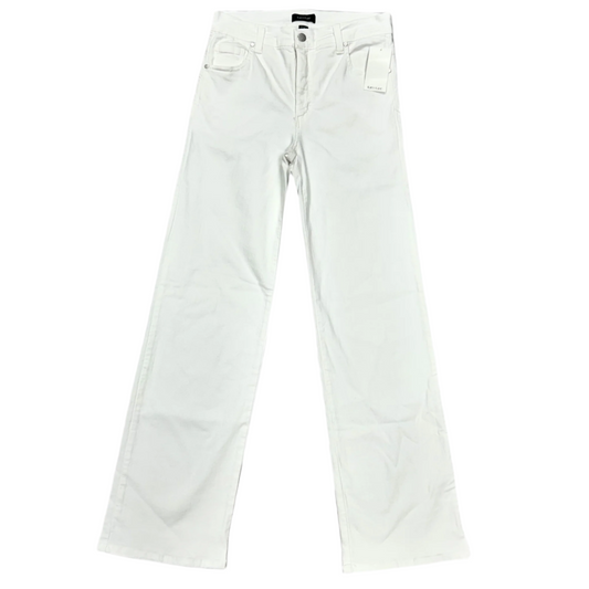 Jeans Flared By Karen Kane In White Denim, Size: 10