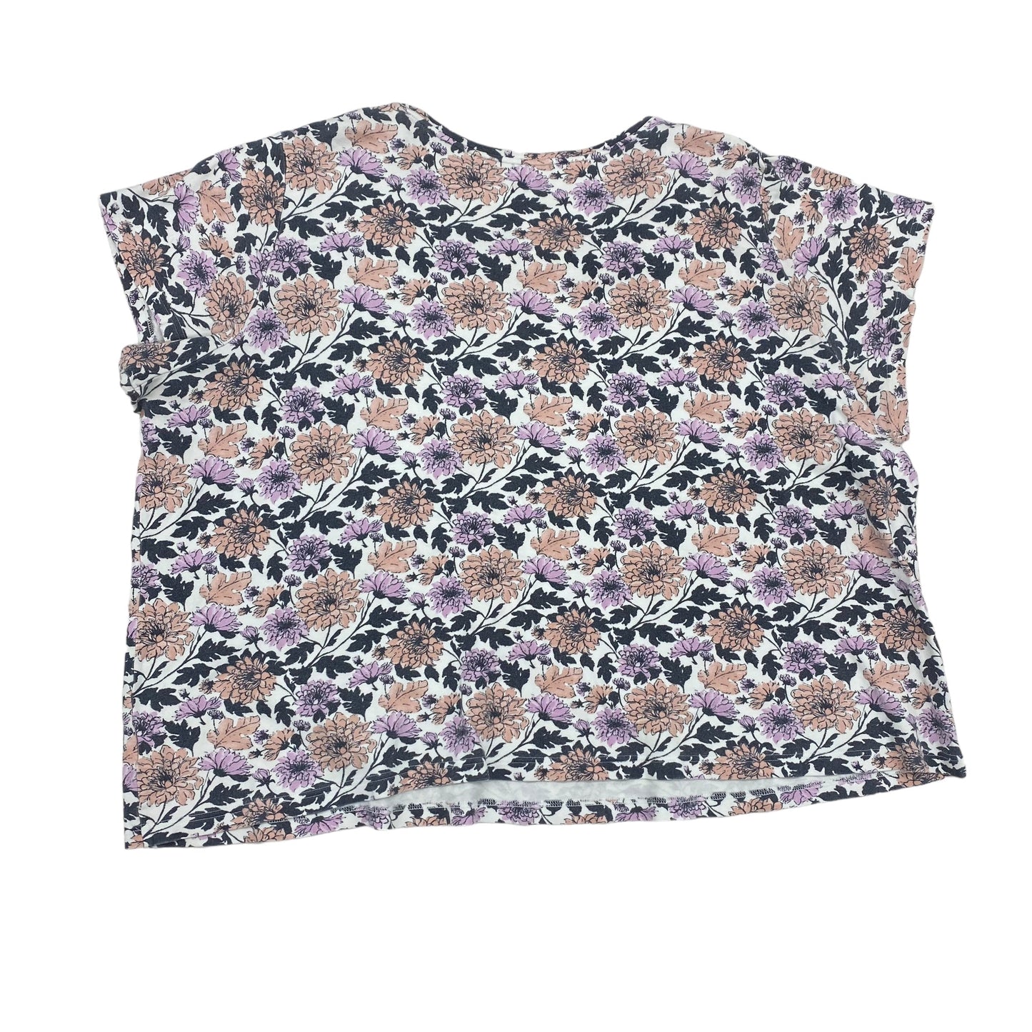 FLORAL PRINT BASIC EDITIONS TOP SS, Size 4X