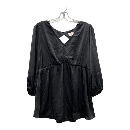 Mat Top Ls By Isabel Maternity In Black, Size:M