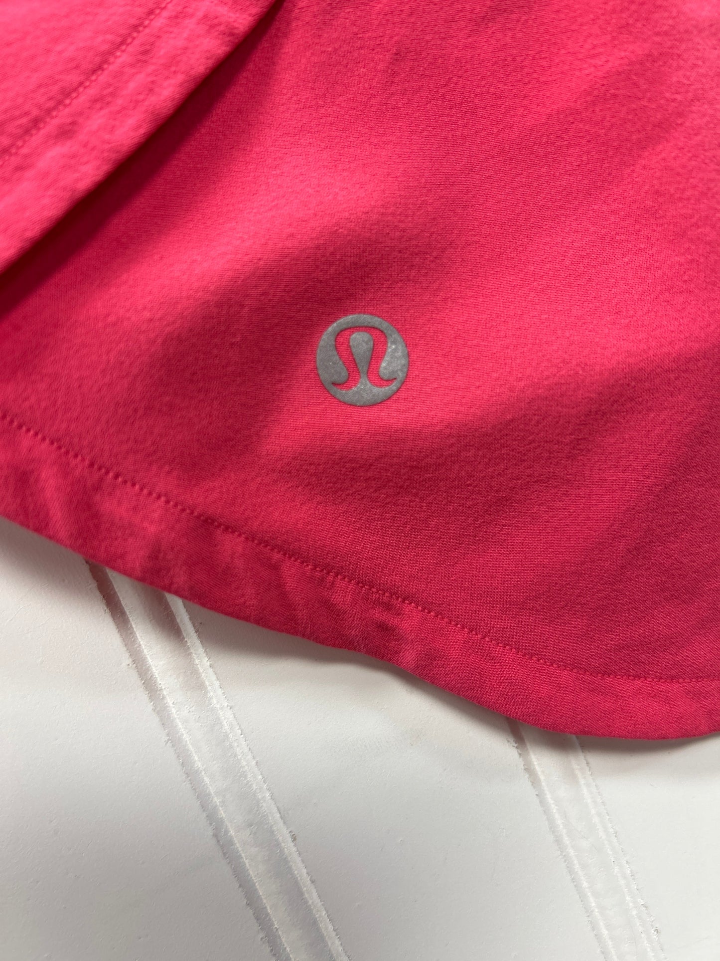 Athletic Shorts By Lululemon In Pink, Size:10