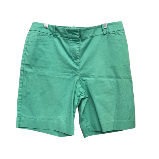 Shorts By Talbots In Green, Size:14