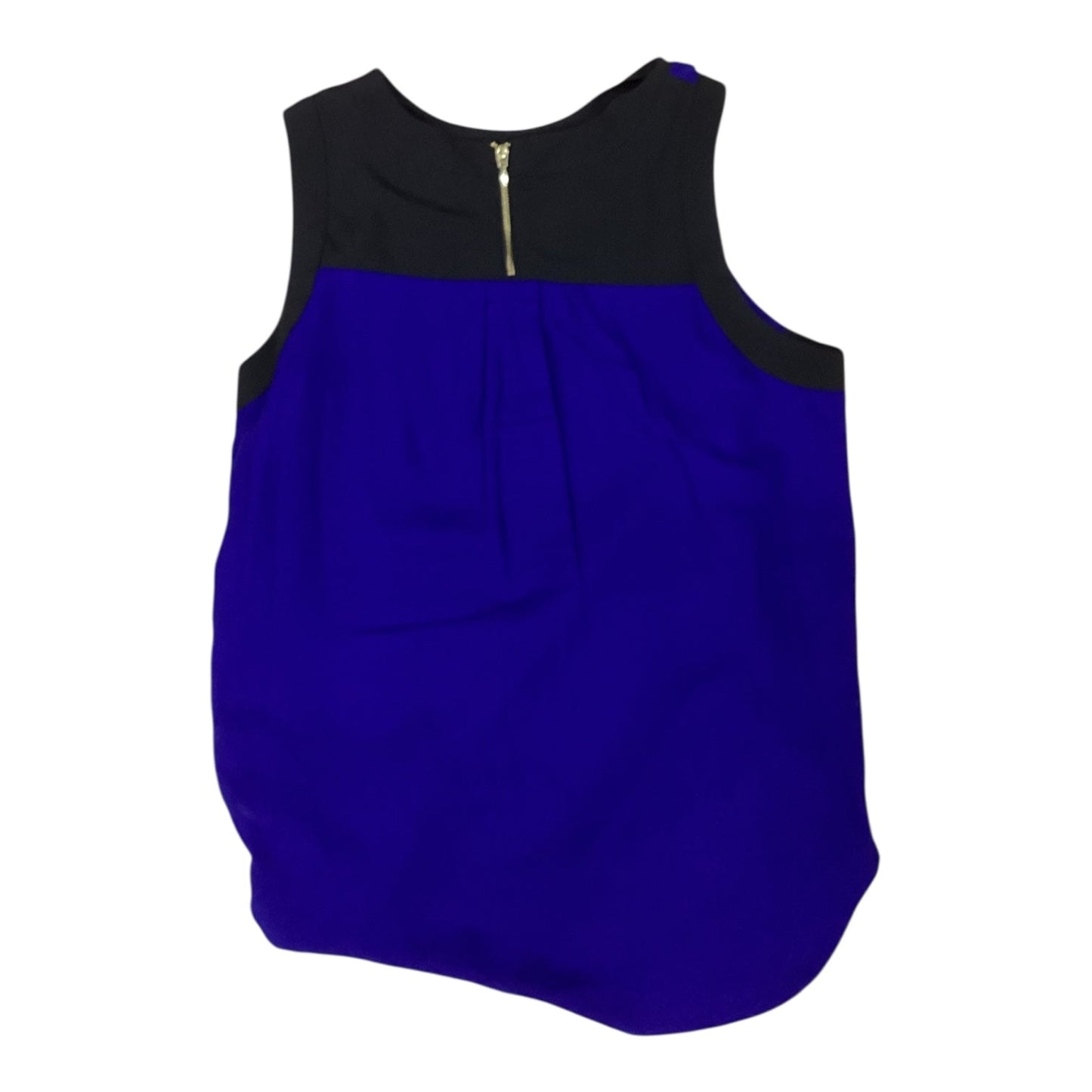 Top Sleeveless By Daisy Fuentes In Black & Blue, Size:M