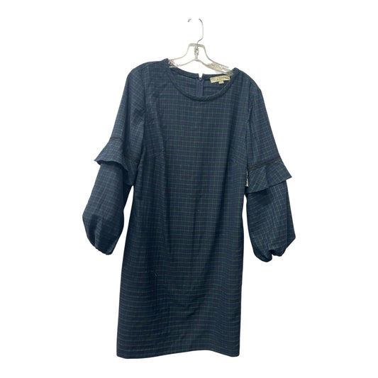 Dress Casual Midi By Loft In Plaid Pattern, Size:L
