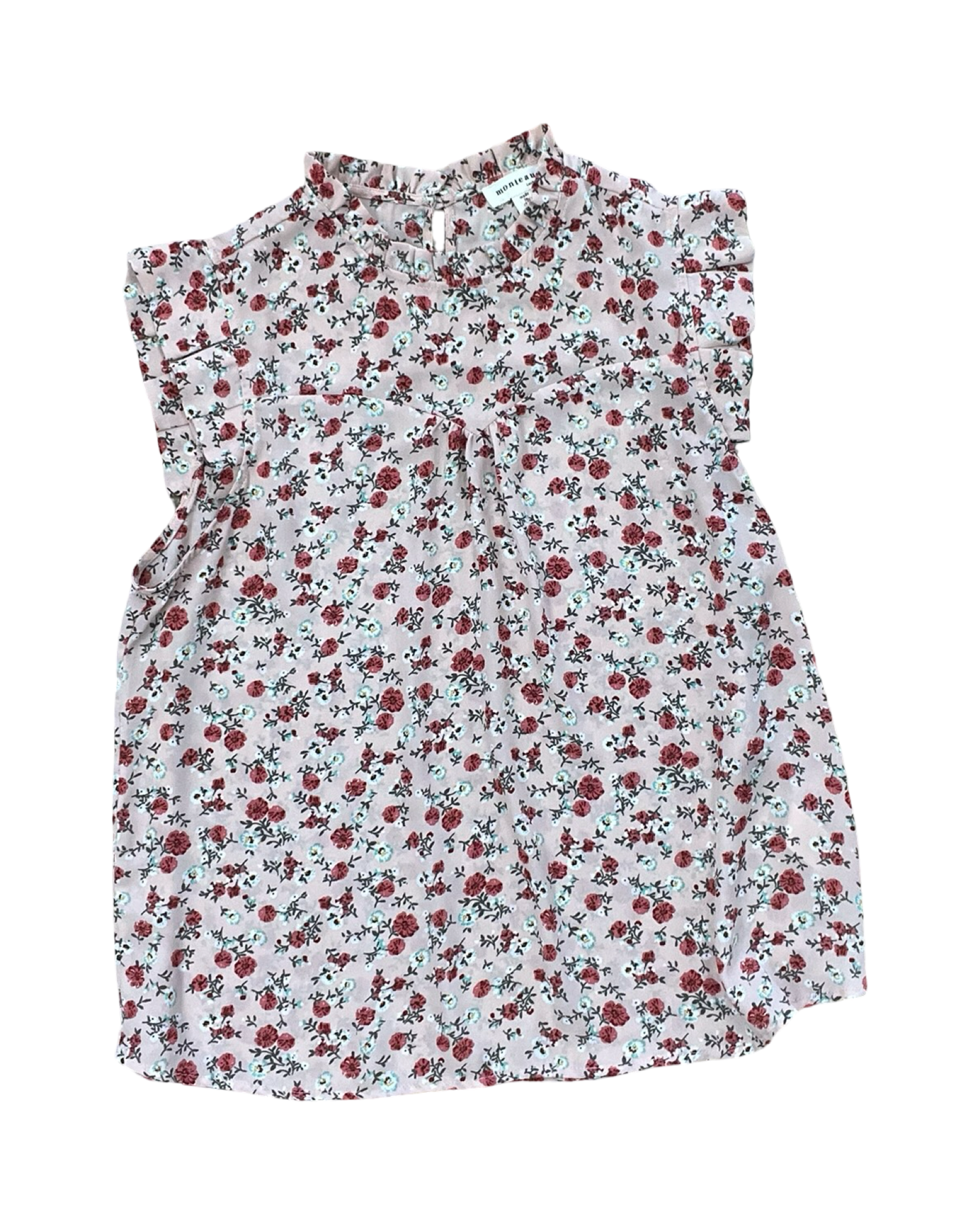 Top Sleeveless By Monteau In Pink, Size:Xl