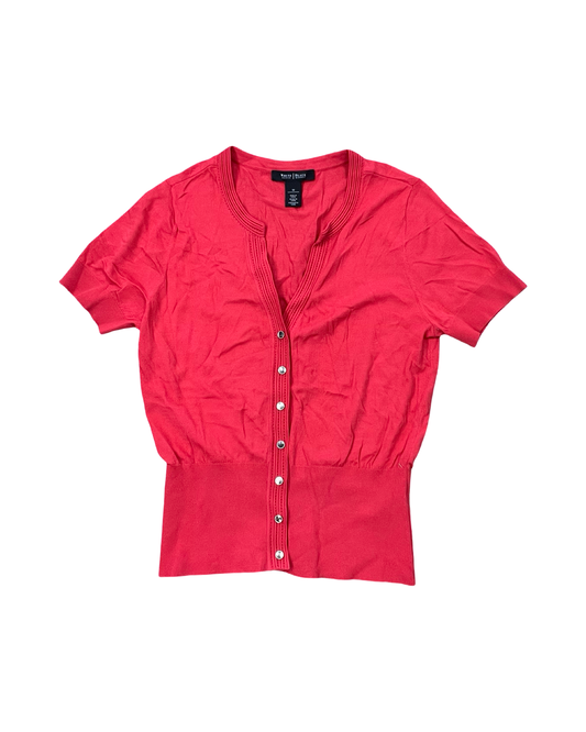 Blouse Ss By White House Black Market In Red, Size:M