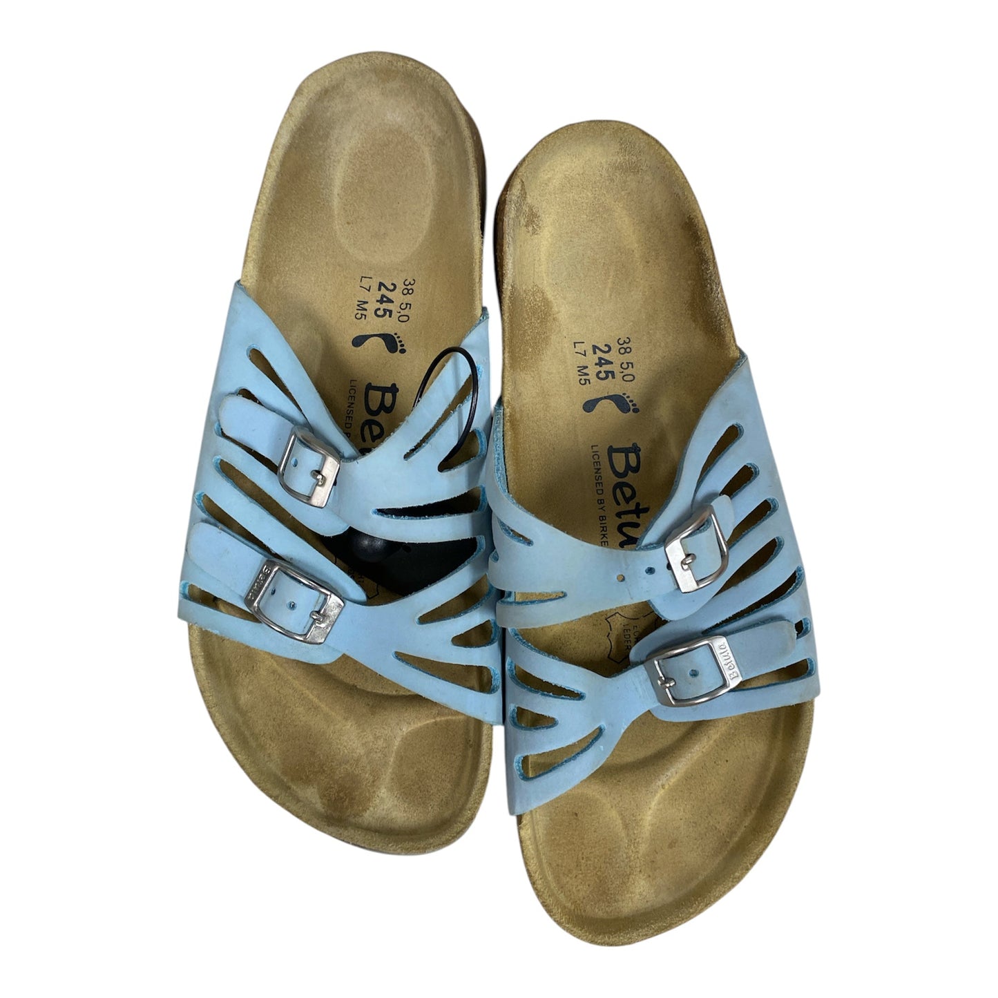 Sandals Designer By Birkenstock In Blue, Size:7