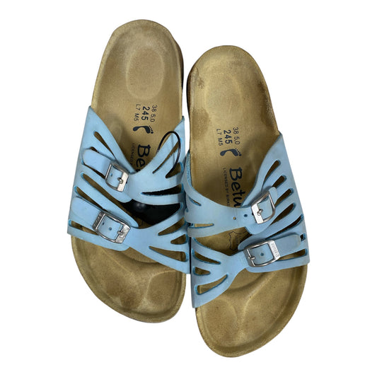 Sandals Designer By Birkenstock In Blue, Size:7