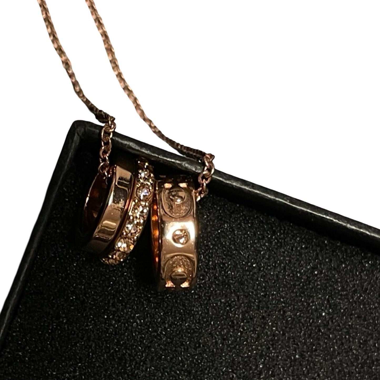Necklace Designer By Coach In Rose Gold