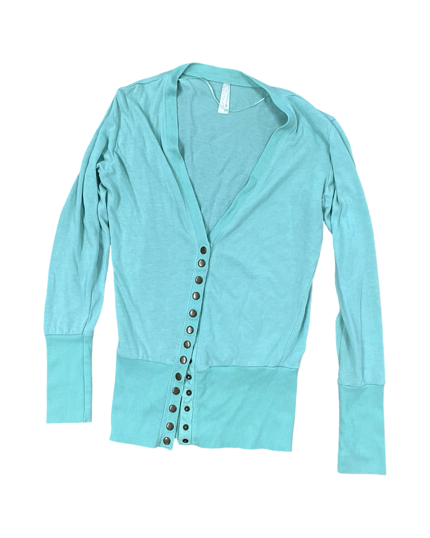 Cardigan By Clothes Mentor In Green, Size:M