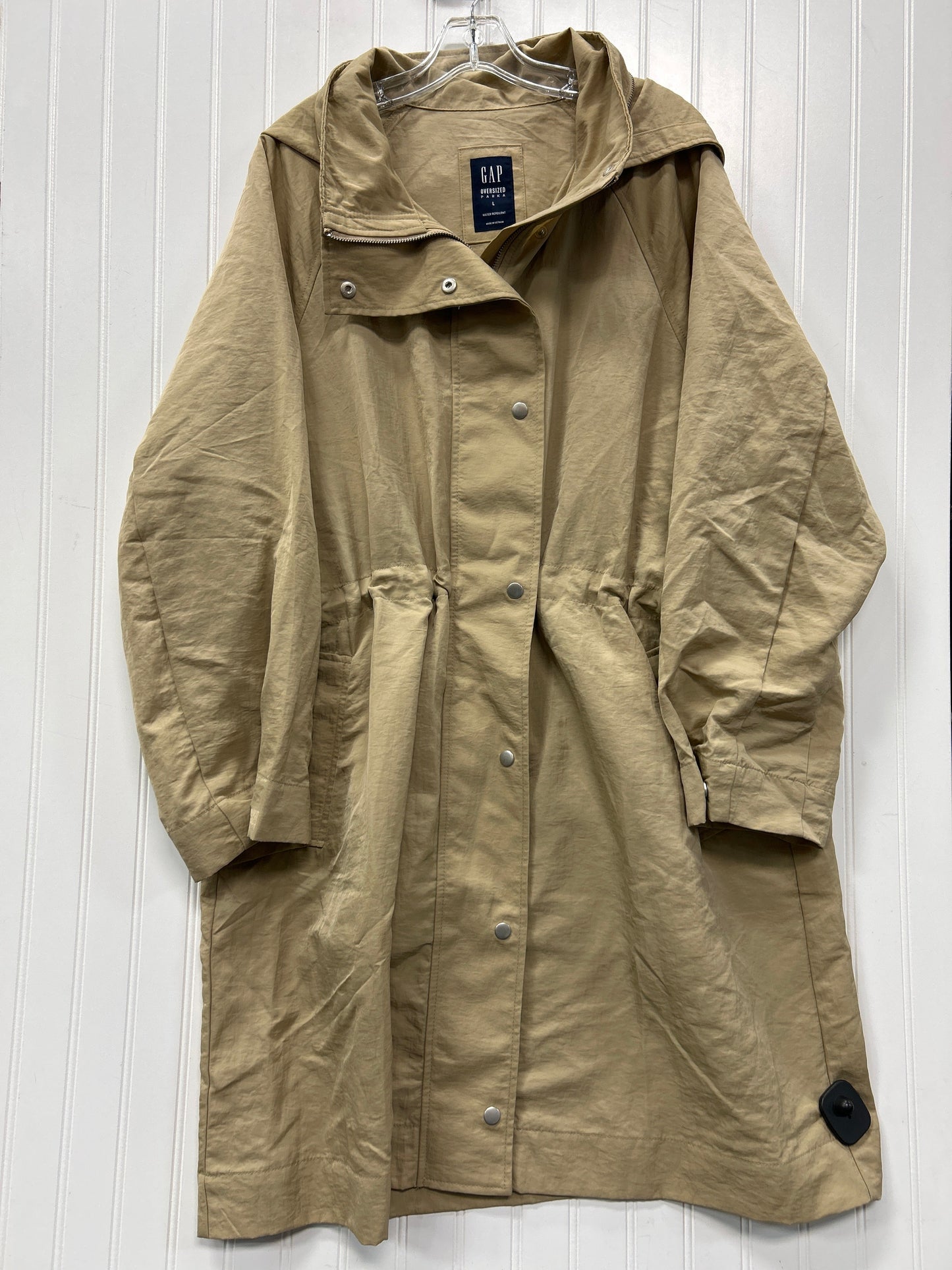 Coat Parka By Gap In Tan, Size:L