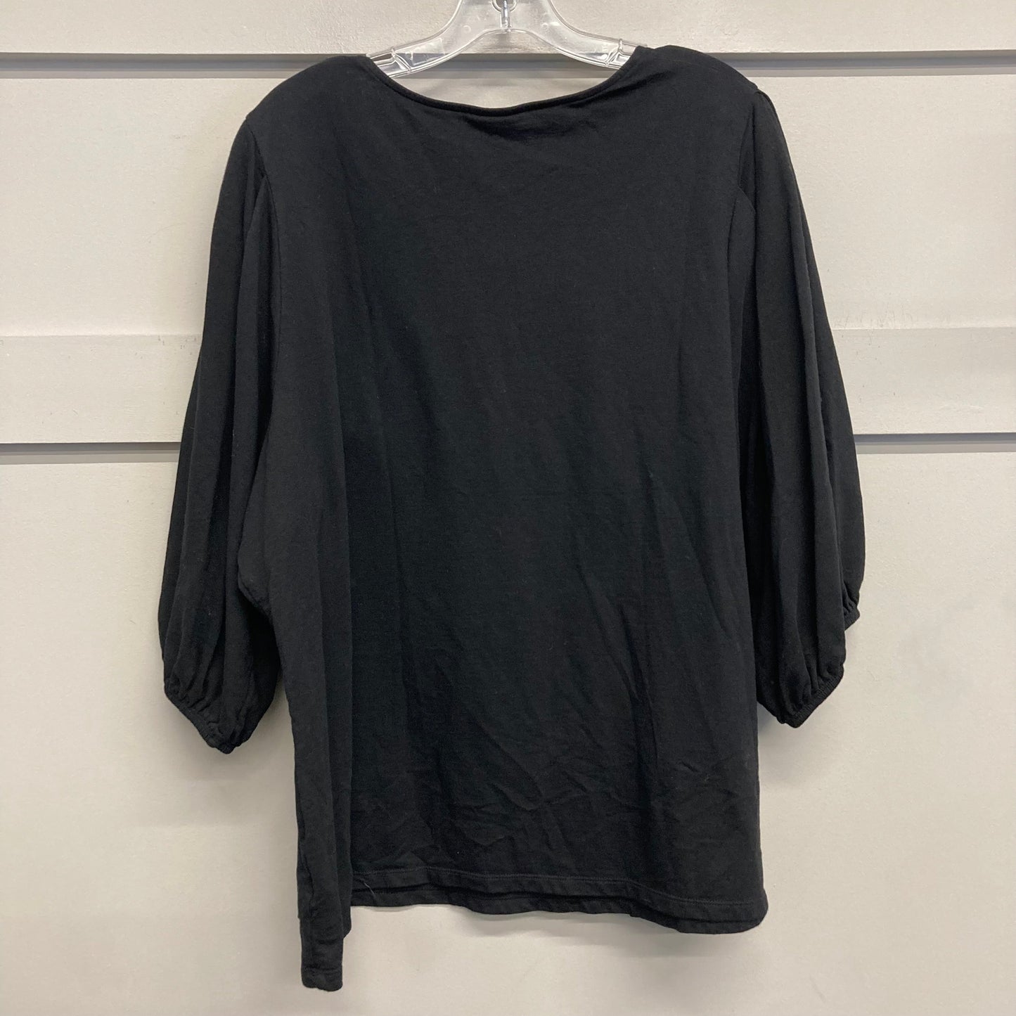 Top Ls By Ava & Viv In Black, Size:3X