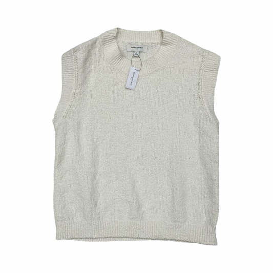 Top Sleeveless By Banana Republic In Cream, Size:M