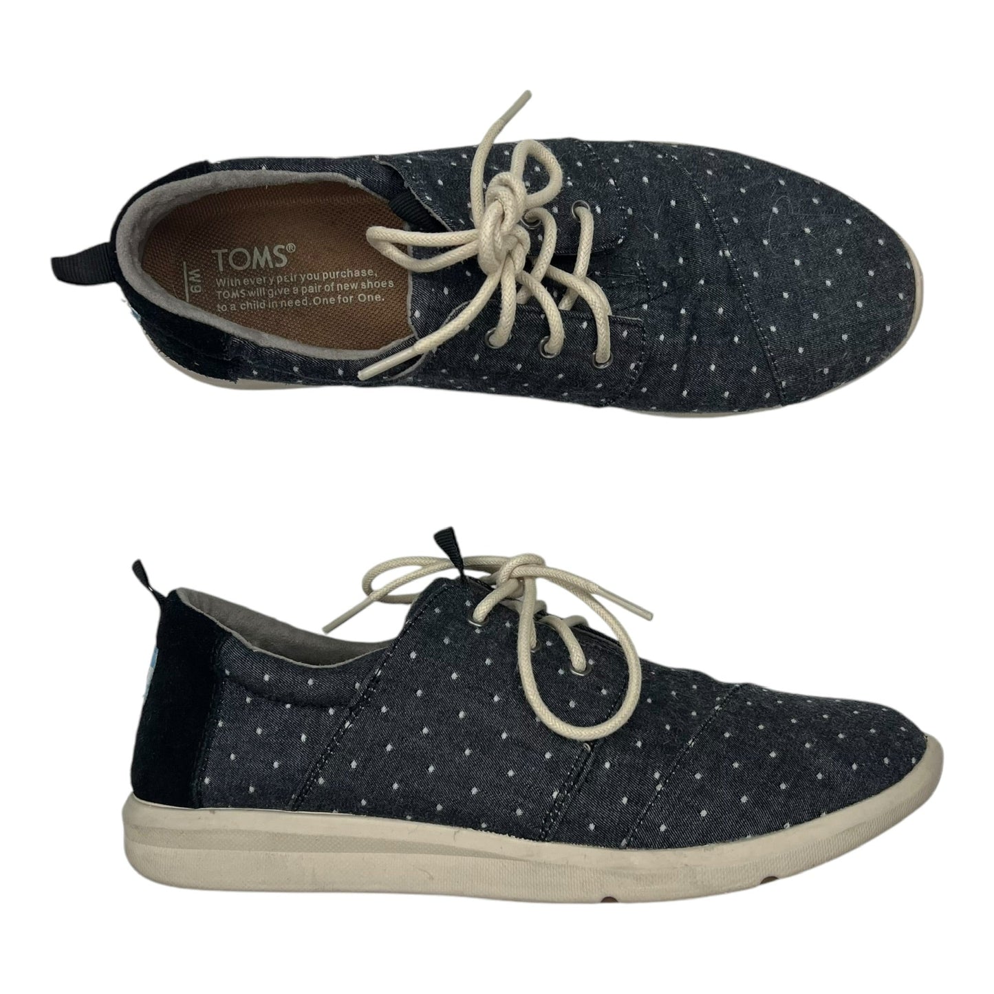 Shoes Sneakers By Toms In Blue, Size:9