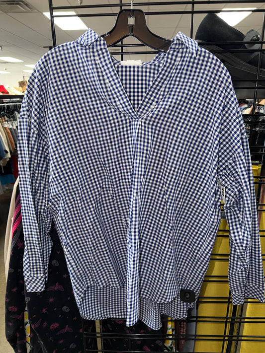 Top Ls By J. Jill In Blue & White, Size:Sp