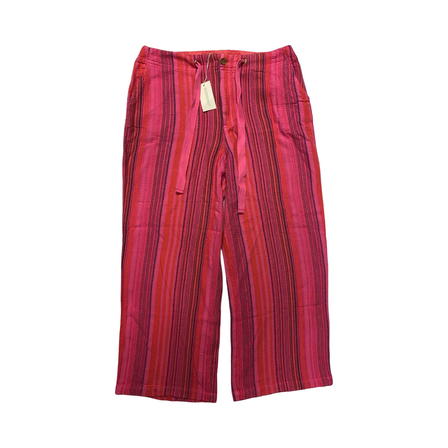 Pants Cropped By Sundance In Pink & Red, Size:M