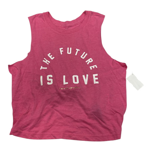 Top Sleeveless By Spiritual Gangster In Pink, Size:S