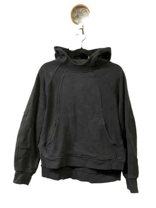 Athletic Sweatshirt Hoodie By Lululemon In Black, Size:Xs