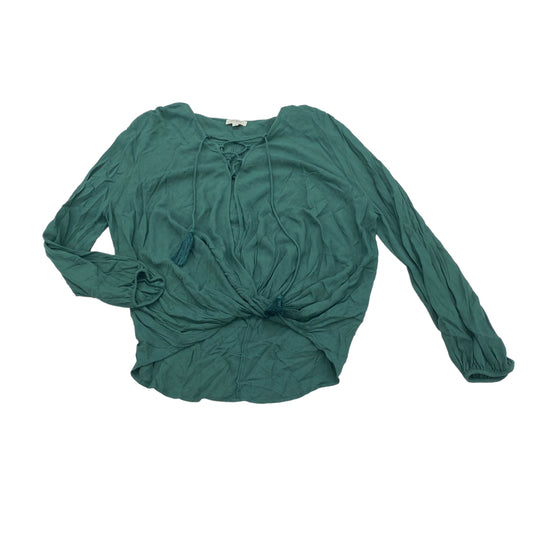 GREEN BLOUSE LS by UMGEE Size:L