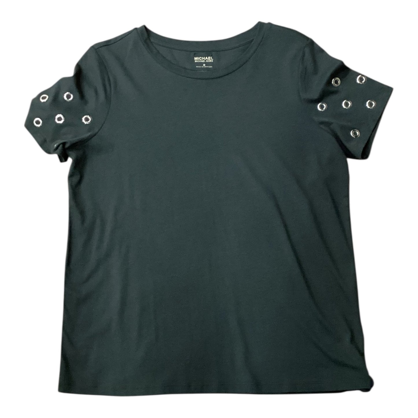 Top Ss Designer By Michael Kors In Green, Size:M