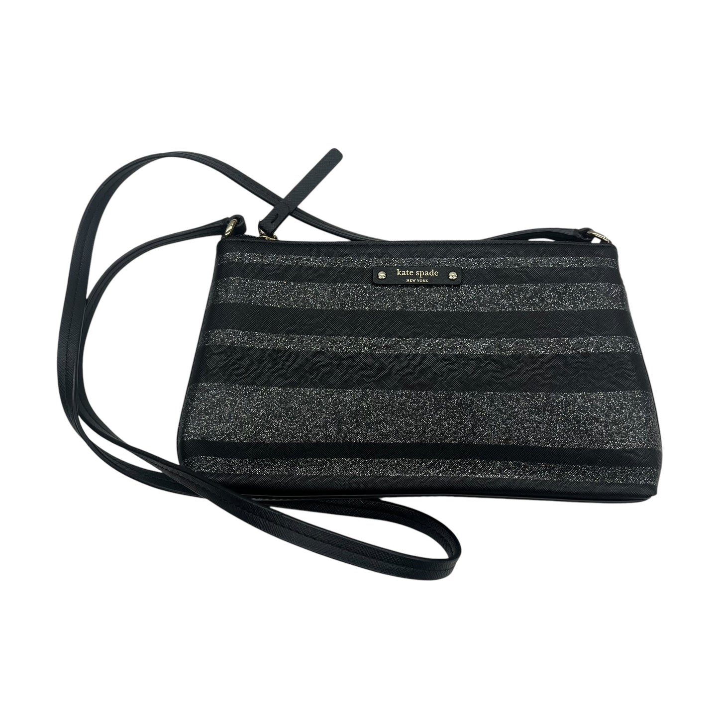 Crossbody Designer By Kate Spade In Black, Size:Small