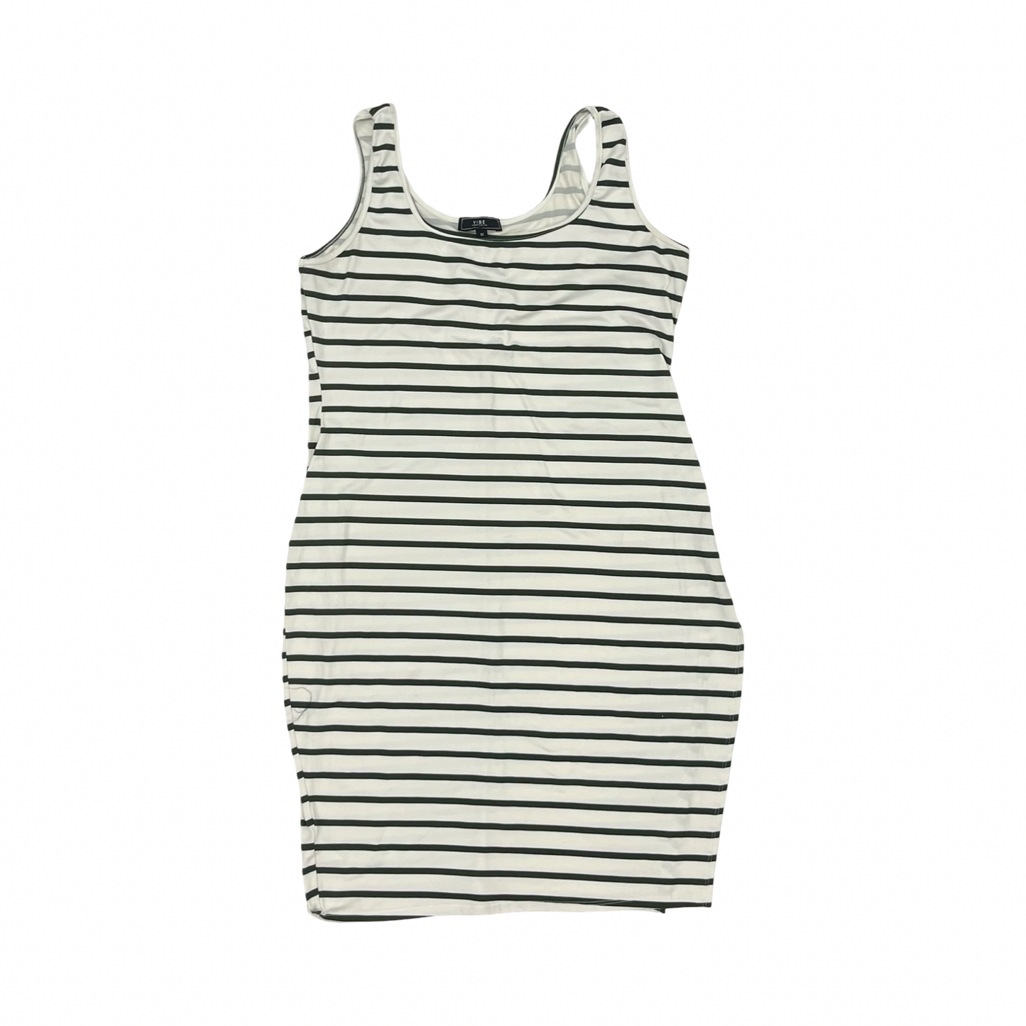 Dress Casual Short By Vibe In Green & White, Size:1X