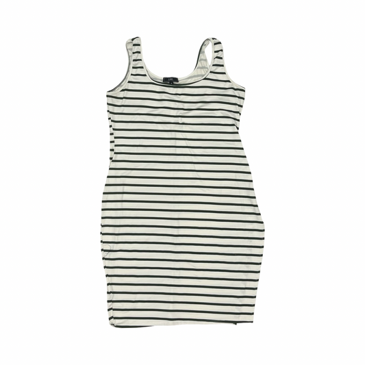 Dress Casual Short By Vibe In Green & White, Size:1X