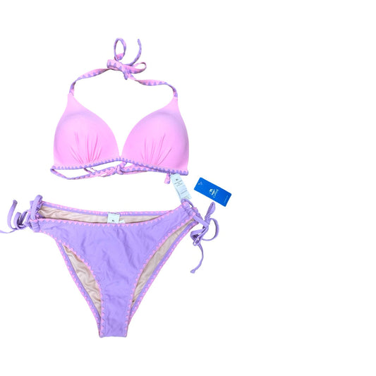 Swimsuit 2Pc By Cupshe In Pink & Purple, Size:Xl