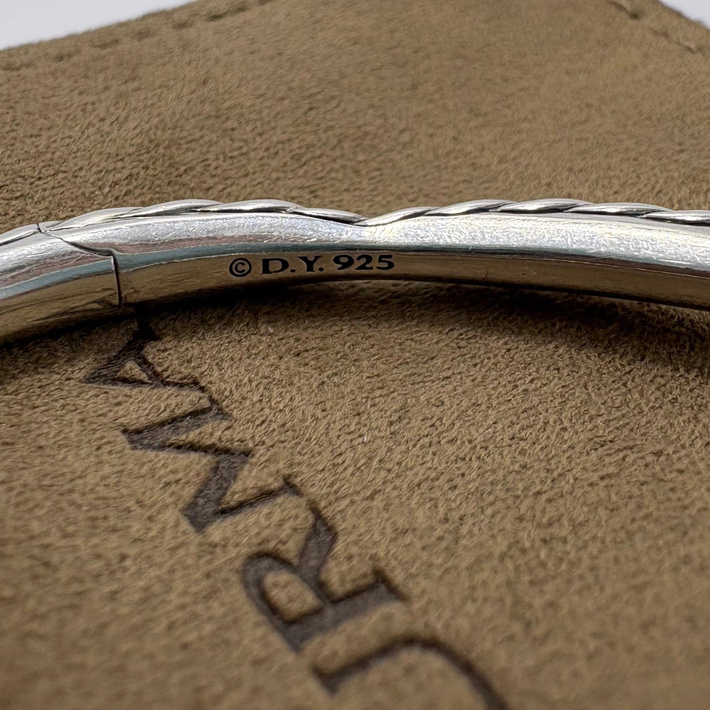 David Yurman Tides 3 Station Diamond Luxury Bracelet