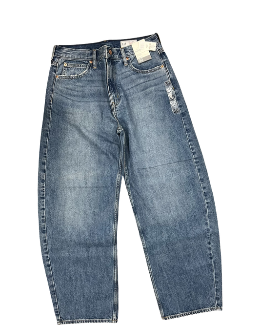 Jeans Wide Leg By Gap In Blue Denim, Size:10
