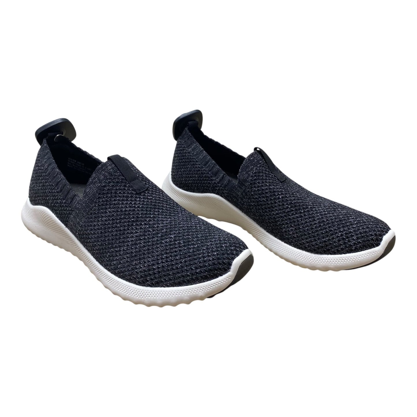 Shoes Sneakers By Aetrex In Black & Silver, Size:9