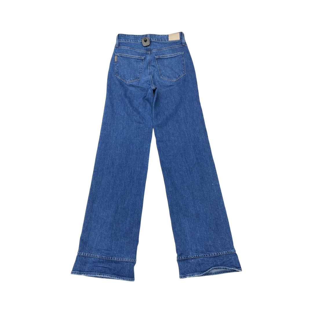 Jeans Straight By Paige In Blue Denim, Size:4