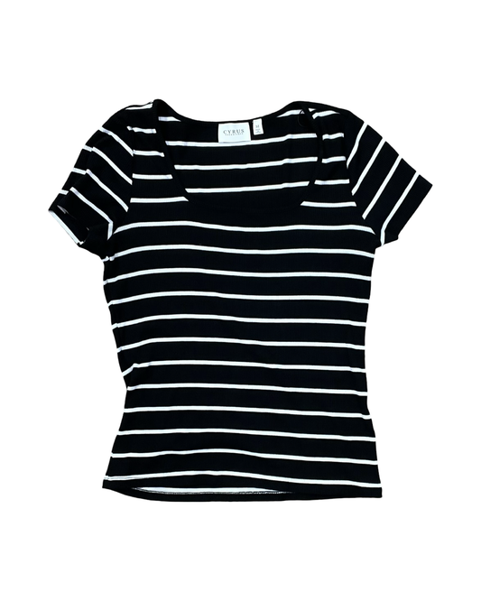 Top Ss By Cyrus In Black & White, Size:M