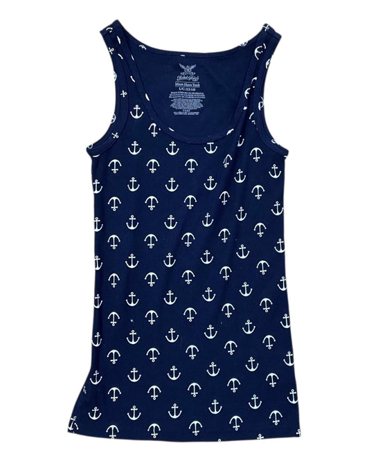 Tank Top By Faded Glory In Navy, Size:L