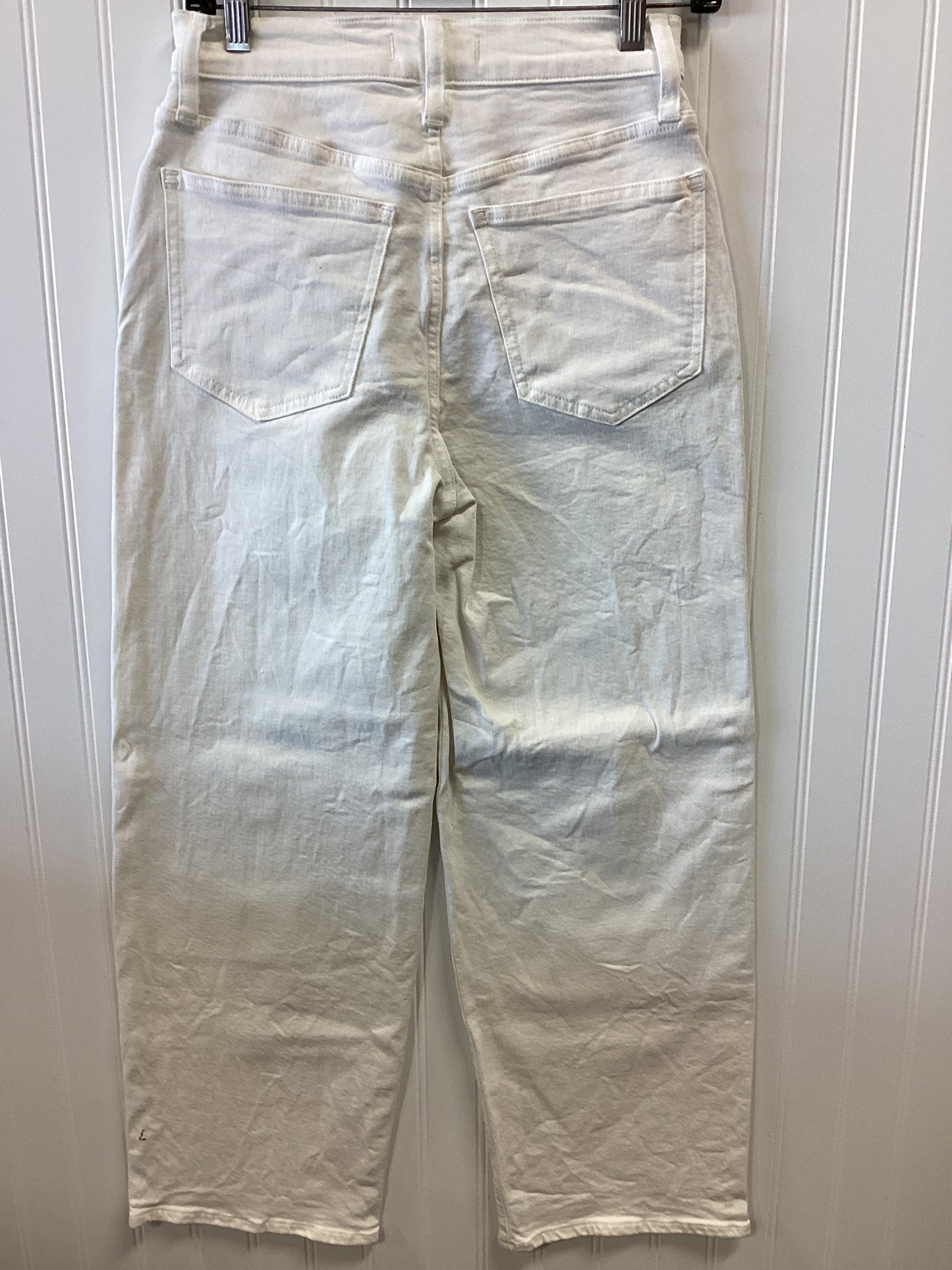 Jeans Wide Leg By Madewell In Cream Denim, Size:2