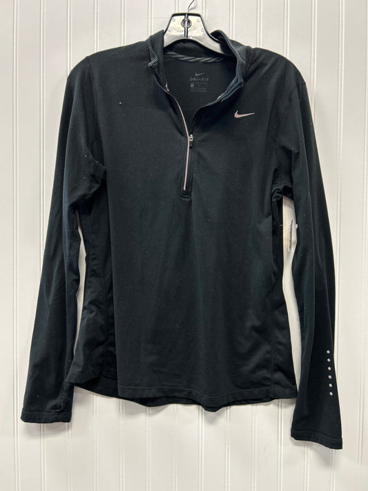 Athletic Top Ls Collar By Nike Apparel In Black, Size:M