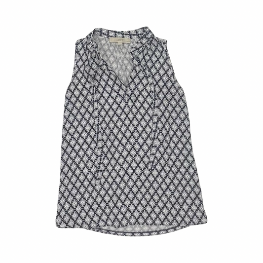 Blouse Sleeveless By Loft In Blue & Purple, Size:Xsp