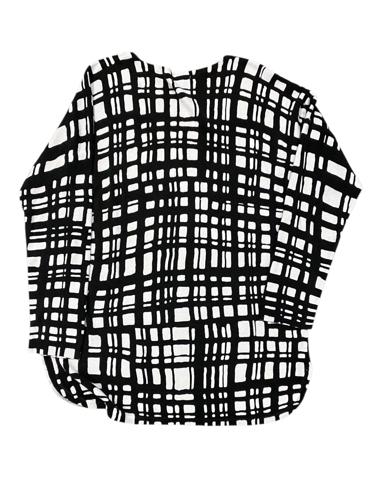 Sweater By Clothes Mentor In Black & Cream, Size:Xl