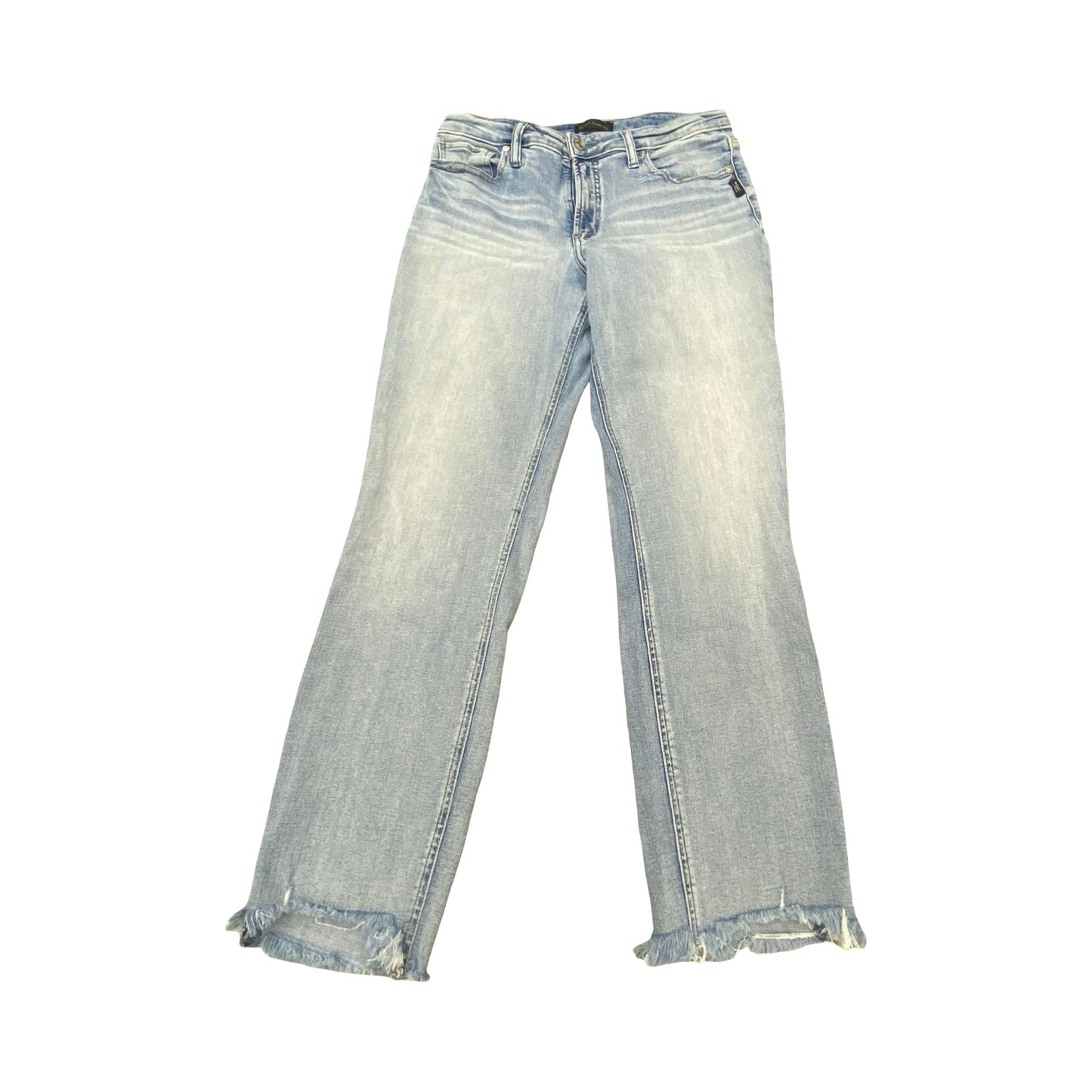 Jeans Straight By Silver In Blue Denim, Size:10