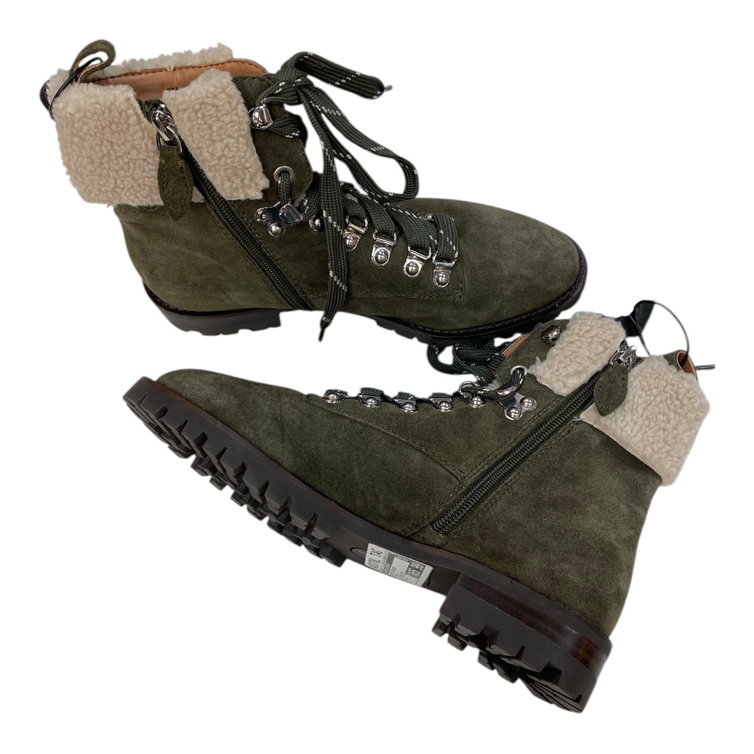 Boots Designer By Rebecca Minkoff In Green, Size:7