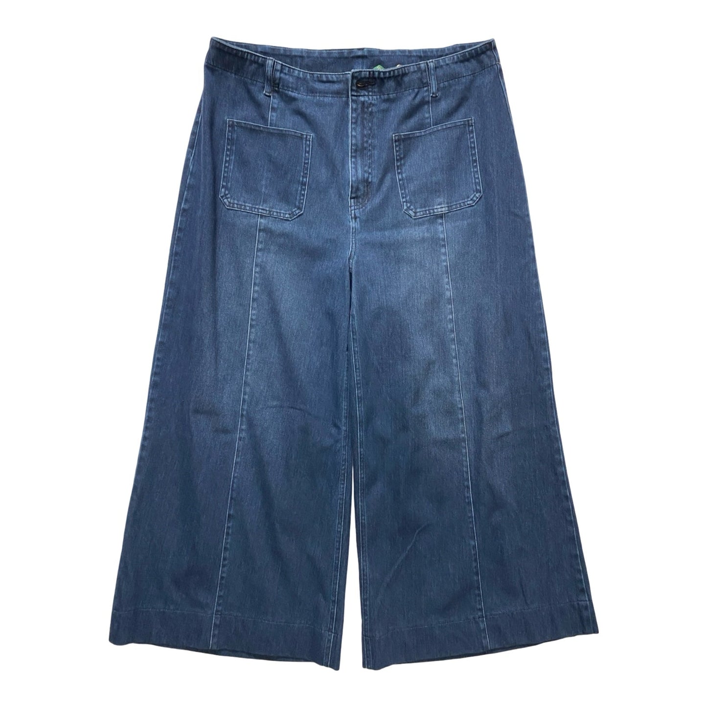 Pants Wide Leg By Halara In Blue Denim, Size:Xl