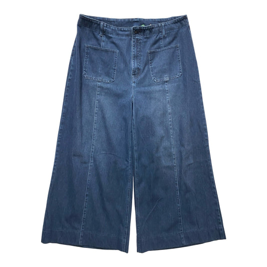 Pants Wide Leg By Halara In Blue Denim, Size:Xl