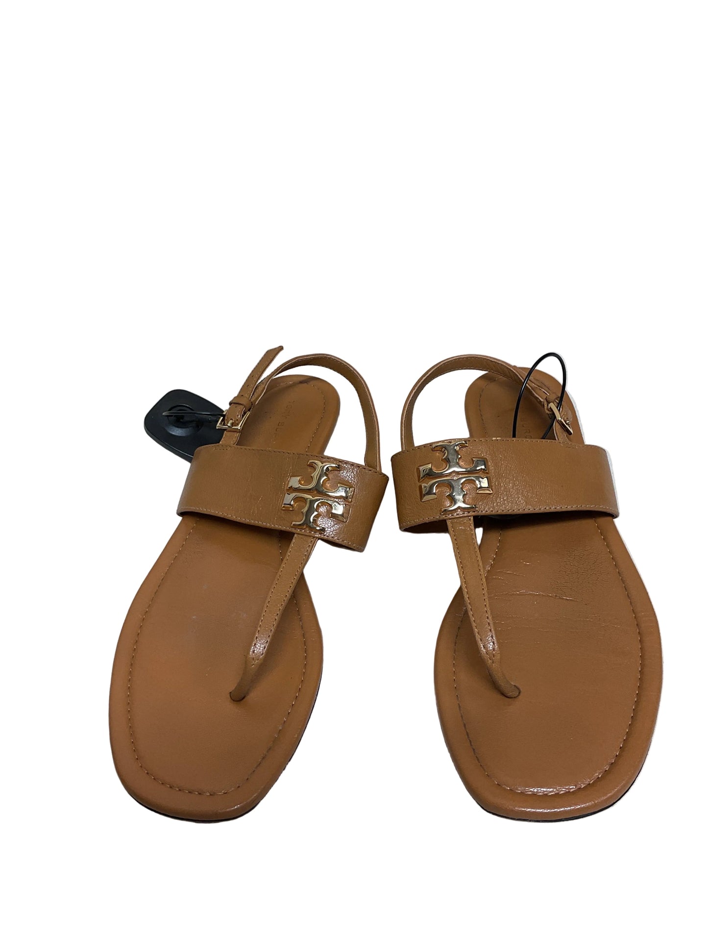 Sandals Designer By Tory Burch In Tan, Size:9