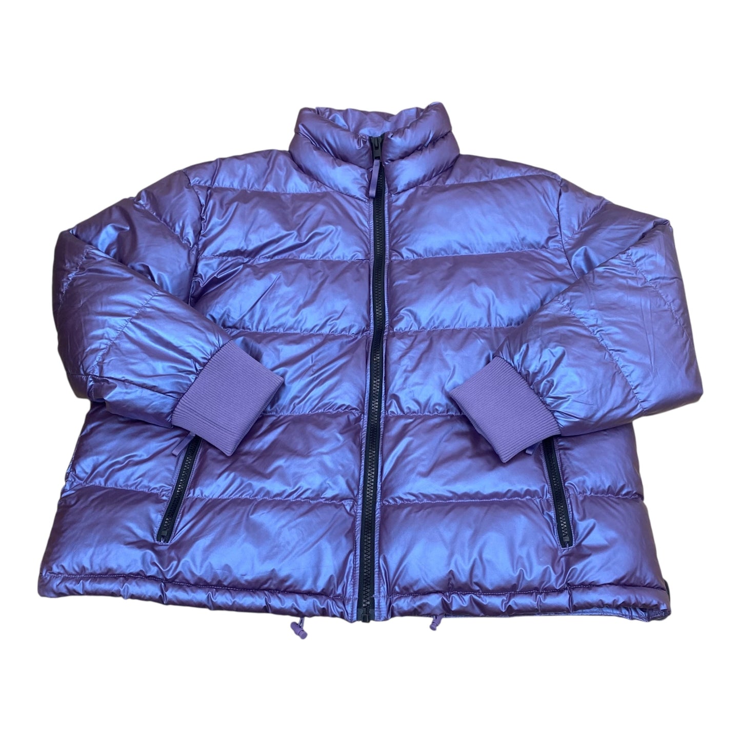 Coat Puffer & Quilted By Wild Fable In Purple, Size:1X
