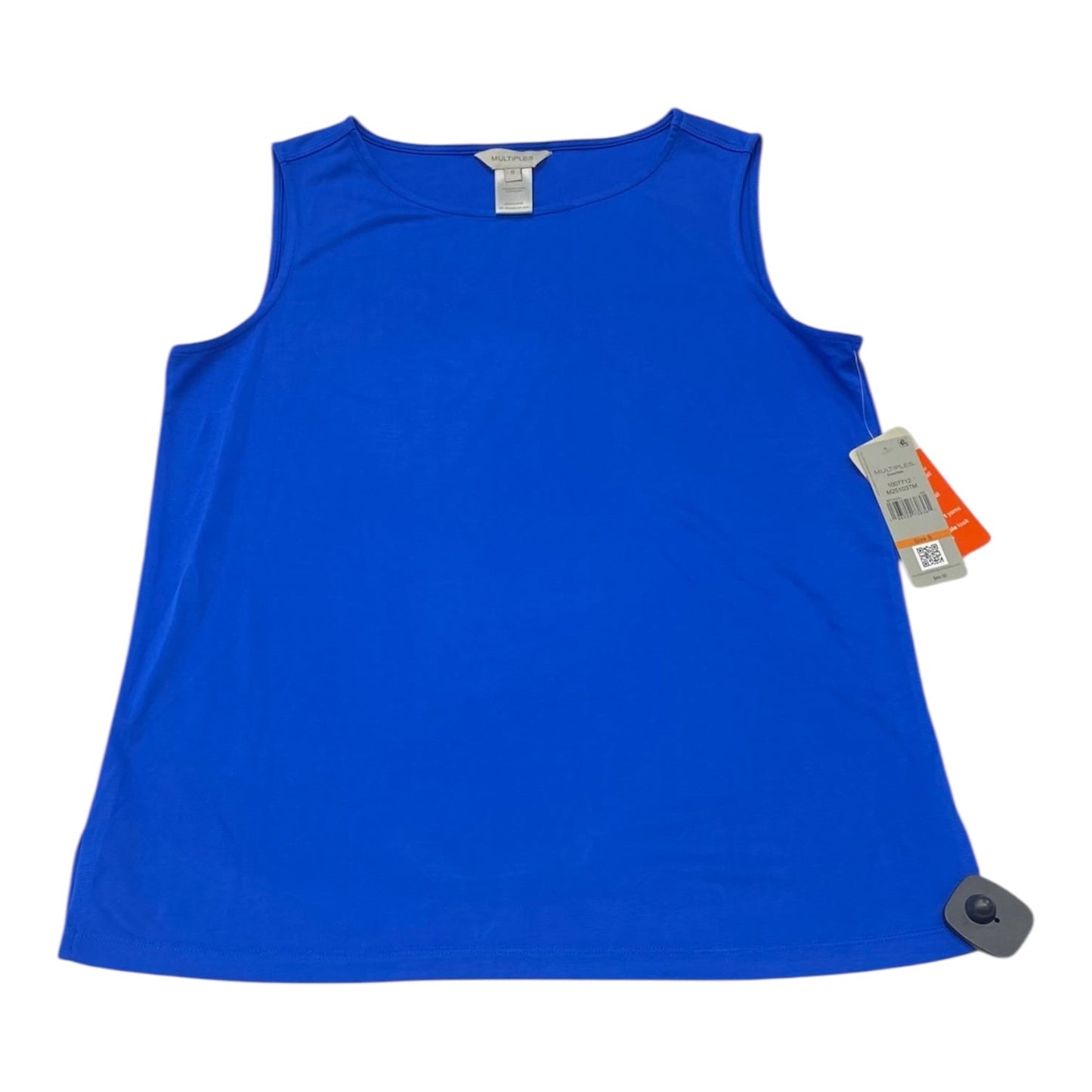 Top Sleeveless By Multiples In Blue, Size:S