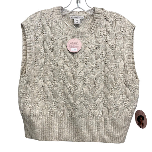 Vest Sweater By Sincerely Jules In Cream, Size:M