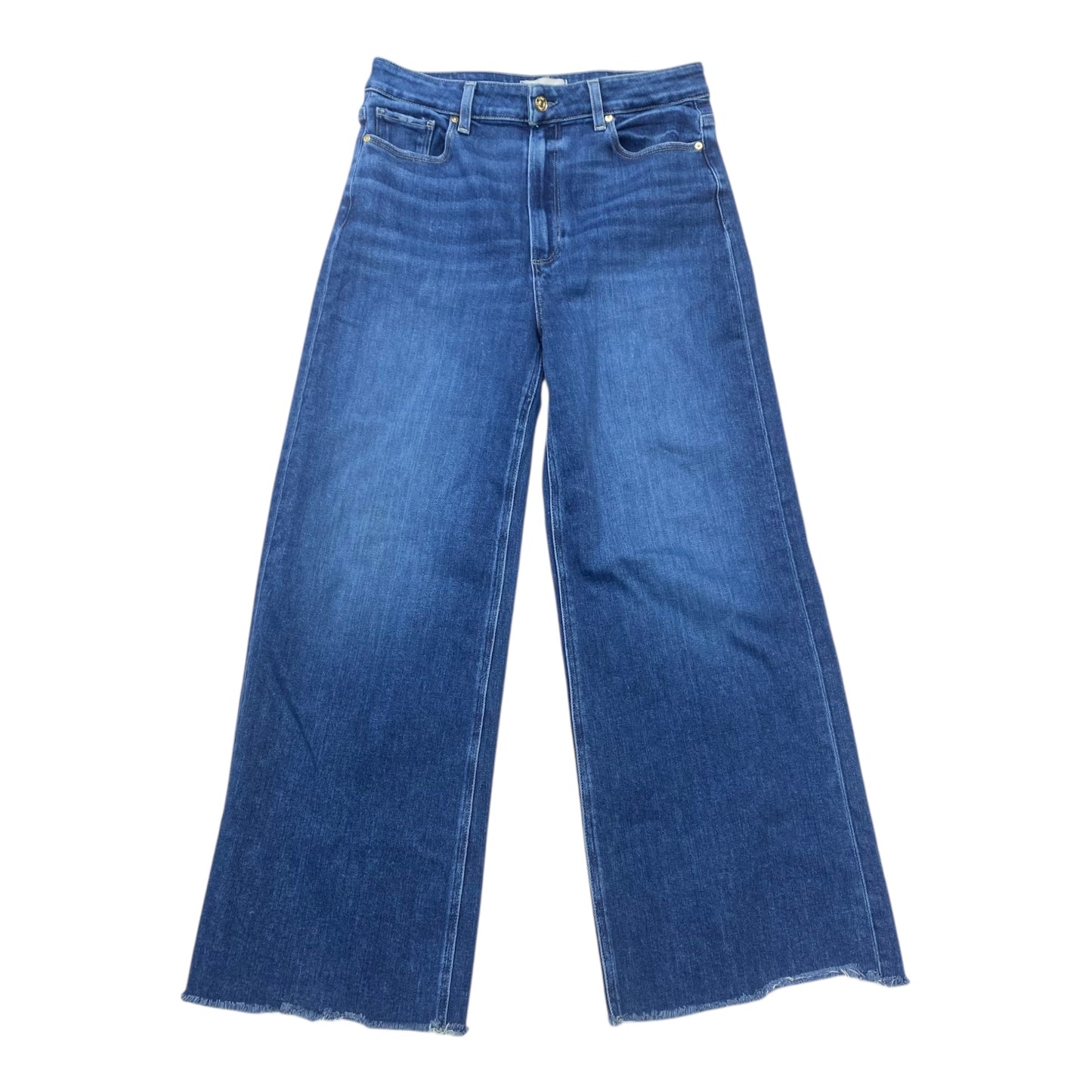 Jeans Wide Leg By Paige In Blue Denim, Size:10P