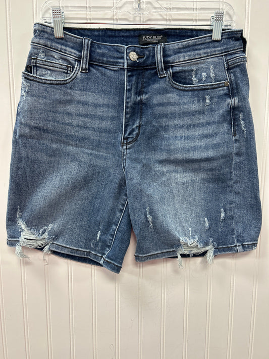 Shorts By Judy Blue In Blue Denim, Size:L